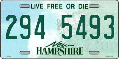 NH license plate 2945493