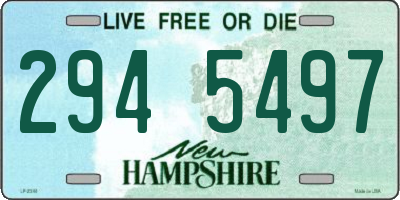 NH license plate 2945497