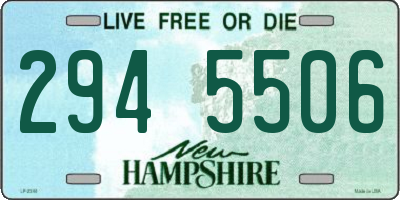 NH license plate 2945506
