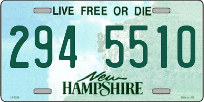 NH license plate 2945510