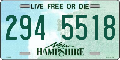 NH license plate 2945518