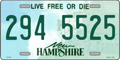 NH license plate 2945525