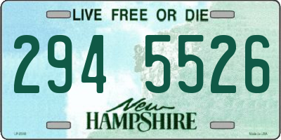 NH license plate 2945526