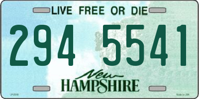 NH license plate 2945541