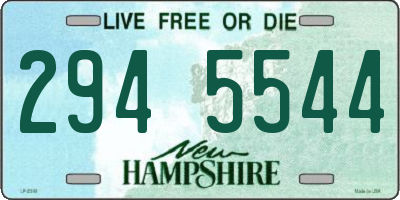 NH license plate 2945544
