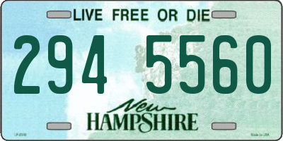 NH license plate 2945560