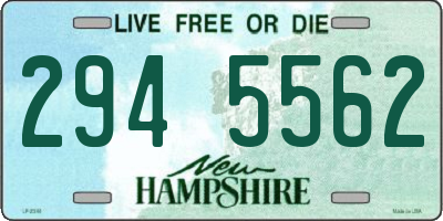 NH license plate 2945562