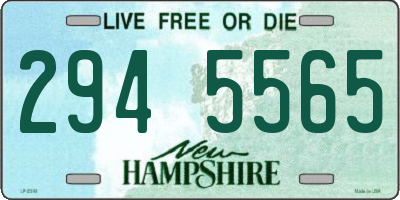 NH license plate 2945565