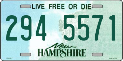 NH license plate 2945571