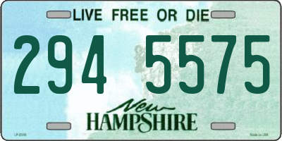 NH license plate 2945575