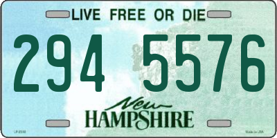NH license plate 2945576