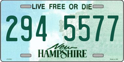 NH license plate 2945577