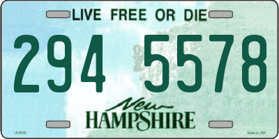 NH license plate 2945578