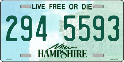 NH license plate 2945593
