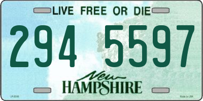 NH license plate 2945597