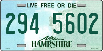 NH license plate 2945602