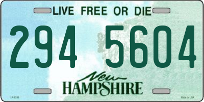 NH license plate 2945604