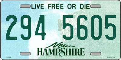NH license plate 2945605