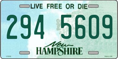 NH license plate 2945609