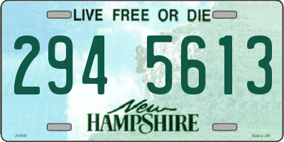 NH license plate 2945613