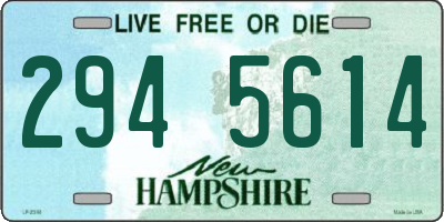 NH license plate 2945614