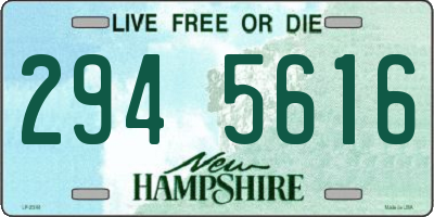 NH license plate 2945616