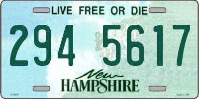 NH license plate 2945617