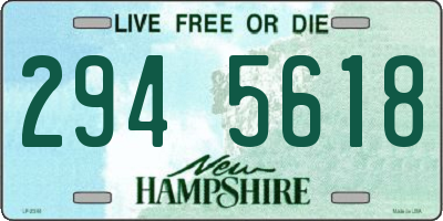 NH license plate 2945618