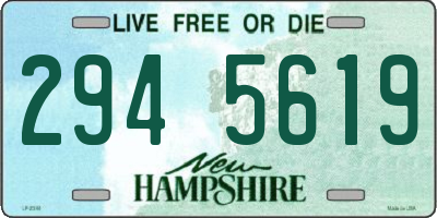 NH license plate 2945619