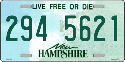 NH license plate 2945621