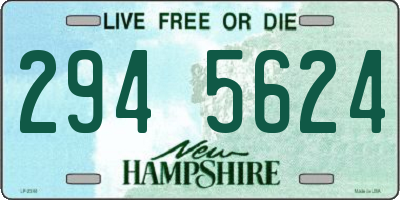 NH license plate 2945624
