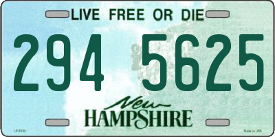 NH license plate 2945625