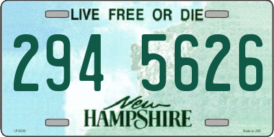 NH license plate 2945626