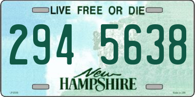 NH license plate 2945638
