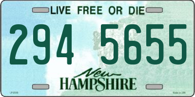 NH license plate 2945655