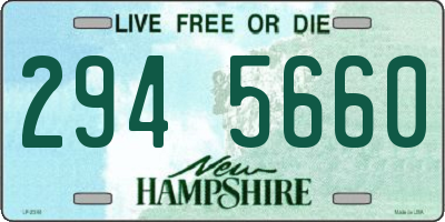 NH license plate 2945660