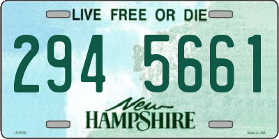 NH license plate 2945661