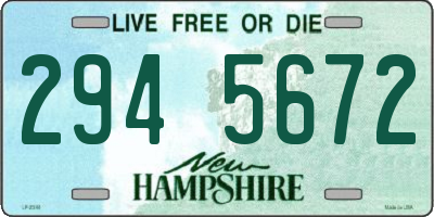 NH license plate 2945672