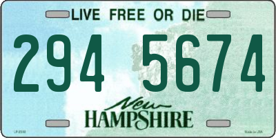 NH license plate 2945674