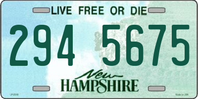 NH license plate 2945675