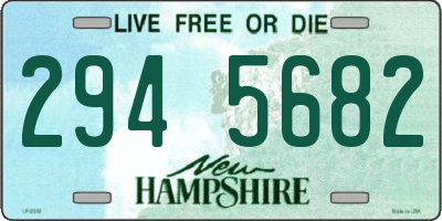 NH license plate 2945682