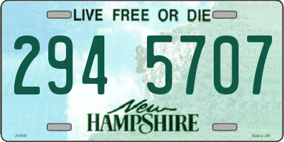 NH license plate 2945707
