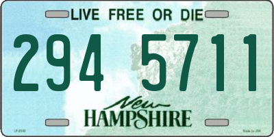 NH license plate 2945711