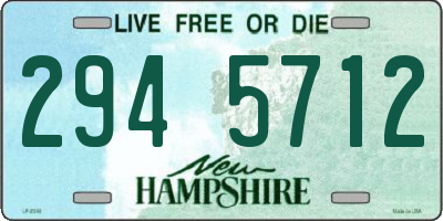NH license plate 2945712