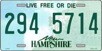NH license plate 2945714
