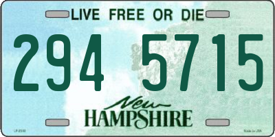NH license plate 2945715