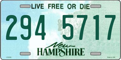 NH license plate 2945717