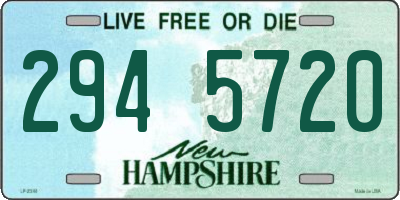 NH license plate 2945720
