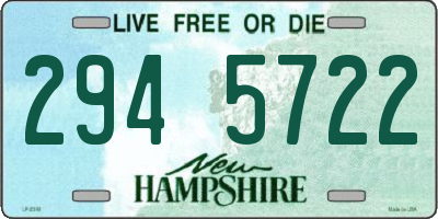 NH license plate 2945722