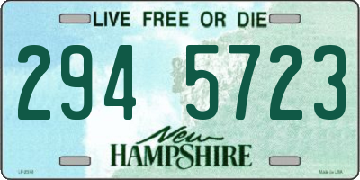 NH license plate 2945723